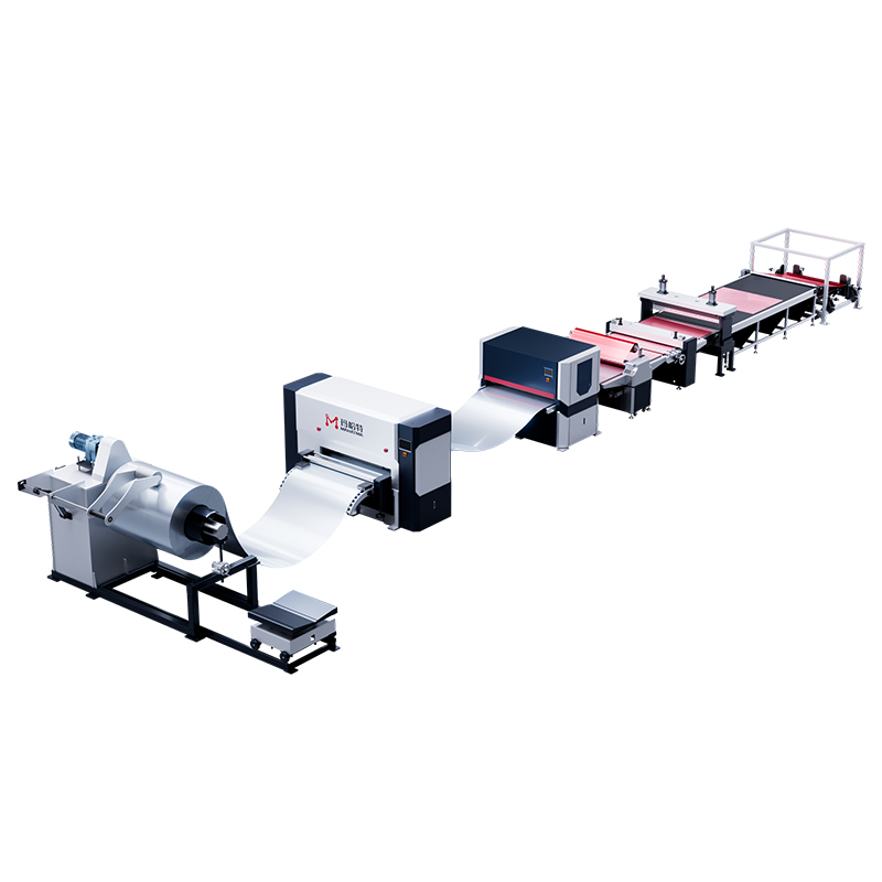 開(kāi)卷覆膜送料剪切線(xiàn)